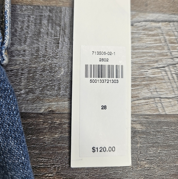 Banana Republic Jeans HR Icon Wide Leg Medium Wash Blue Size 28 NEW Spring 2025 - Picture 4 of 13